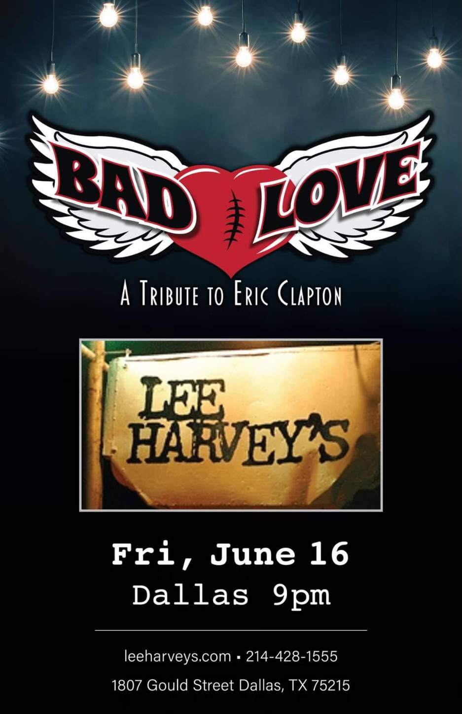 Bad Love--a tribute to Eric Clapton @ Lee Harvey's